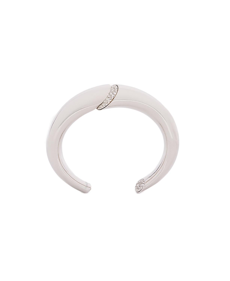 Lanvin Sequence Rhinestone Bracelet In Silver/crystal