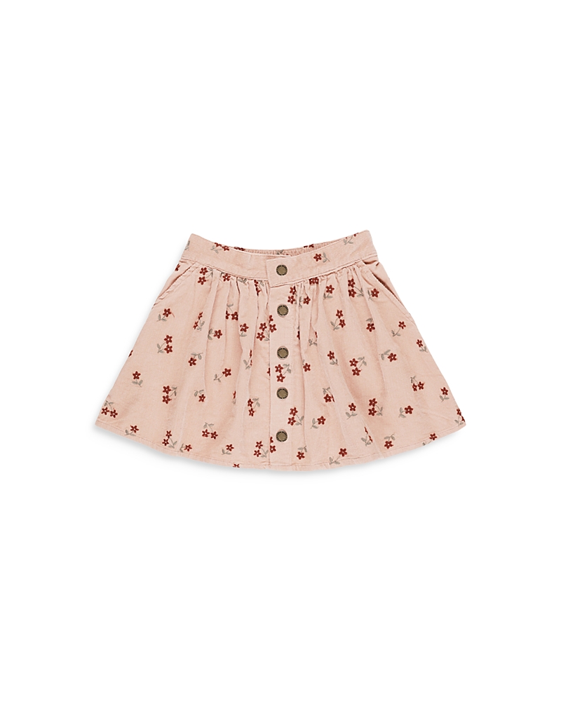 RYLEE + CRU GIRLS' BUTTON MINI SKIRT - LITTLE KID