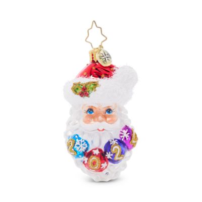 Christopher Radko Ho-Ho-Happy Year Gem Glass Ornament