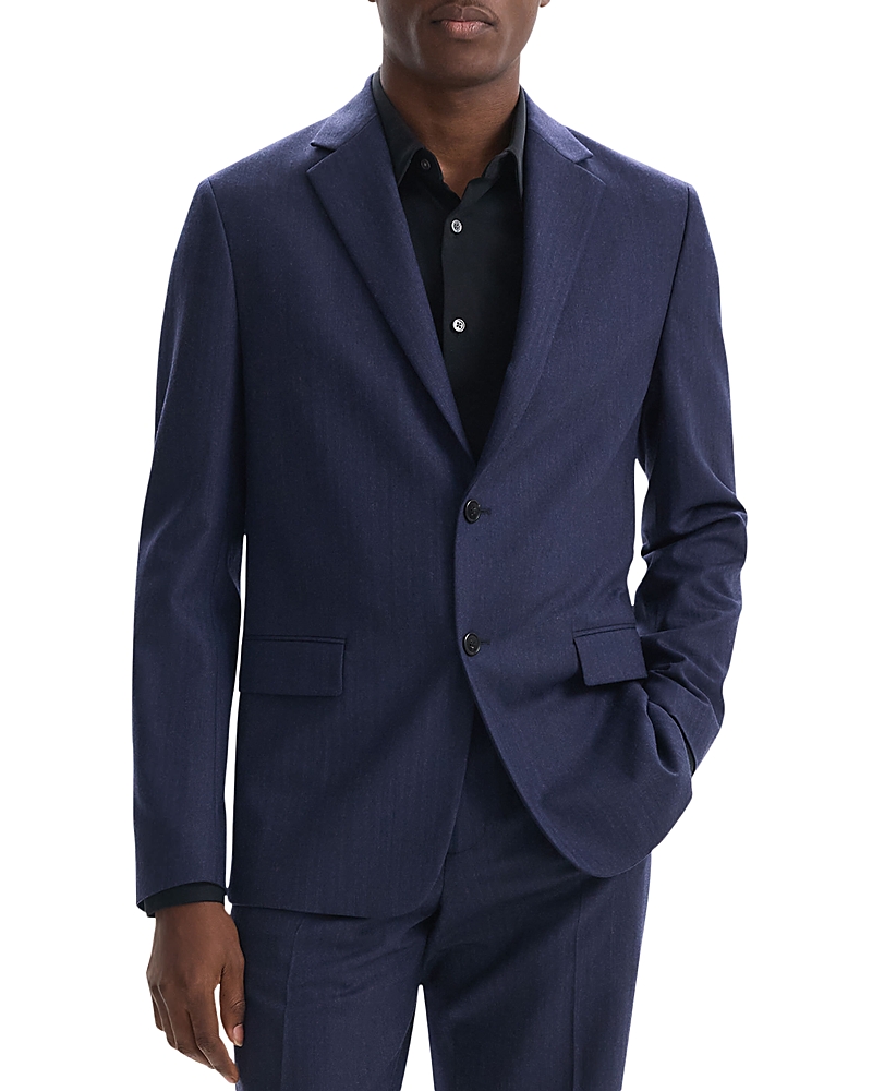 Theory Chambers Herringbone Wool Blend Suit Jacket In Navy Multi