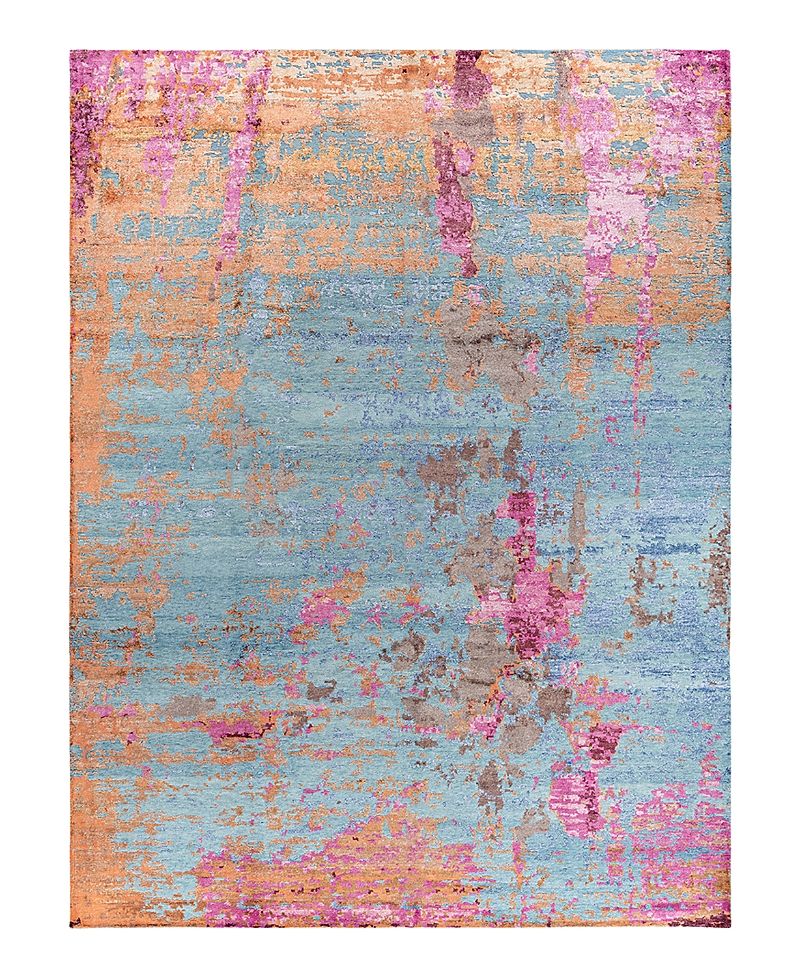 Bloomingdale's Indo Modern M8578 Area Rug, 9'2 X 12'1 In Pink