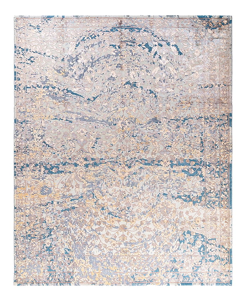 Bloomingdale's Indo Ikat M7296 Area Rug, 8'2 X 10'1 In Gray