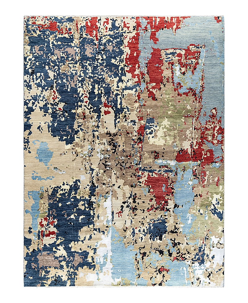 Bloomingdale's Indo Ikat M7324 Area Rug, 9'4 X 12'4 In Navy