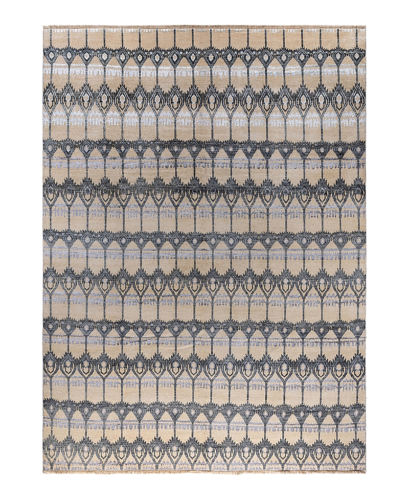 Bloomingdale's Indo Ikat M6042 Area Rug, 9' X 12' In Ivory
