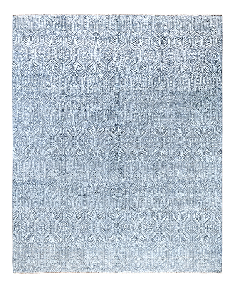 Bloomingdale's Indo Ikat M7167 Area Rug, 8'1 X 10'1 In Gray