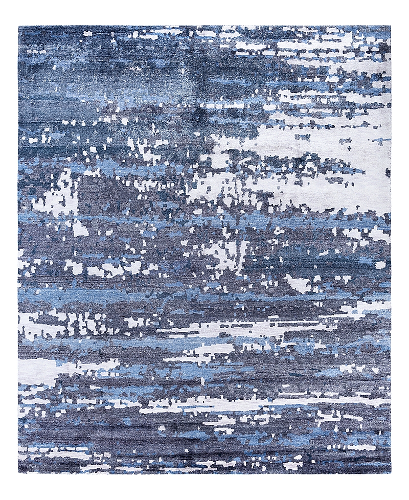 Bloomingdale's Indo Modern M6741 Area Rug, 8'1 X 10'1 In Black