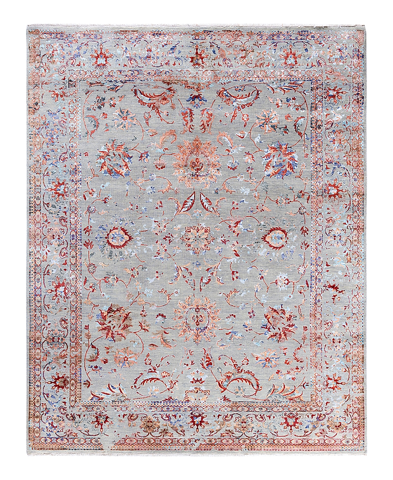 Bloomingdale's Indo Ikat M7602 Area Rug, 8'1 X 10'3 In Gray