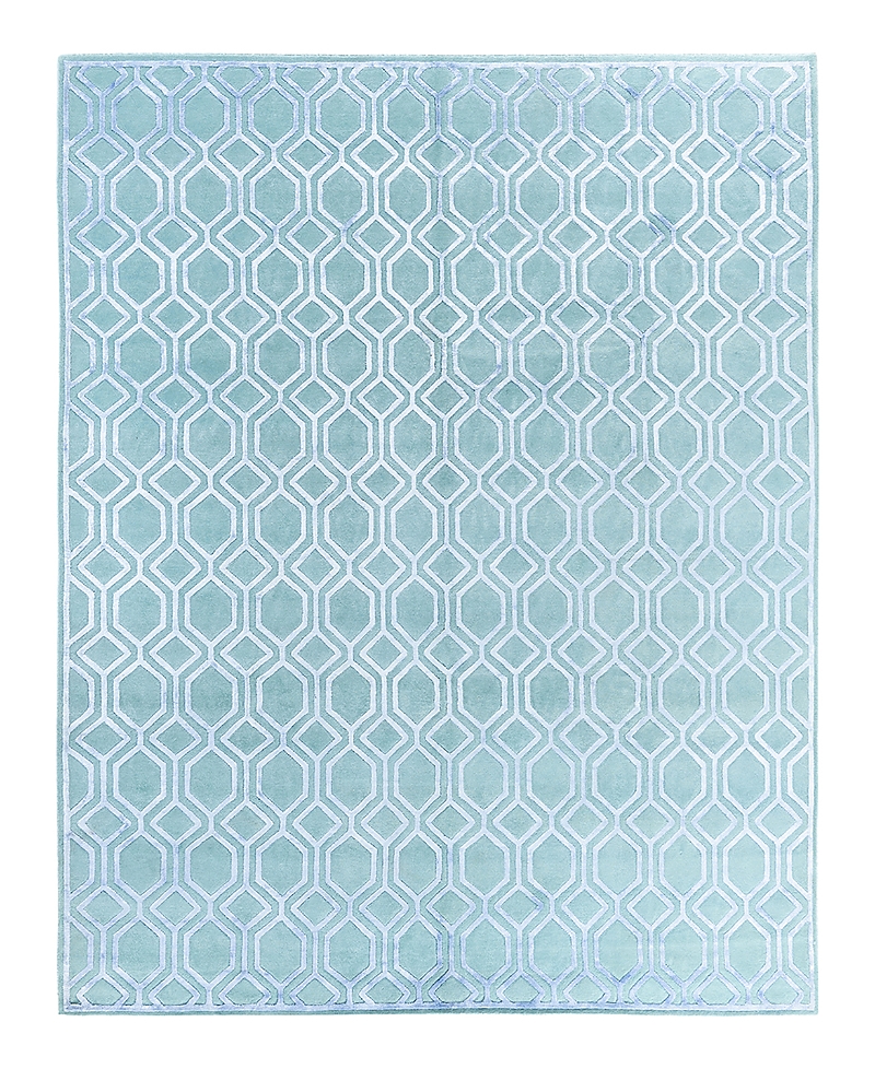 Bloomingdale's Indo Modern M7612 Area Rug, 8'1 X 9'10 In Green