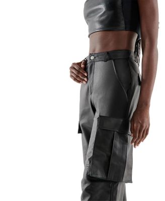 Cole Upcycled Leather Cargo Pants
