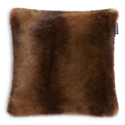 Brenn Faux Fur Pillow, Square