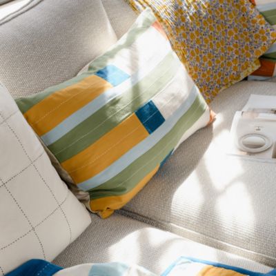 Stamp Lumbar Pillow, 16" x 26"