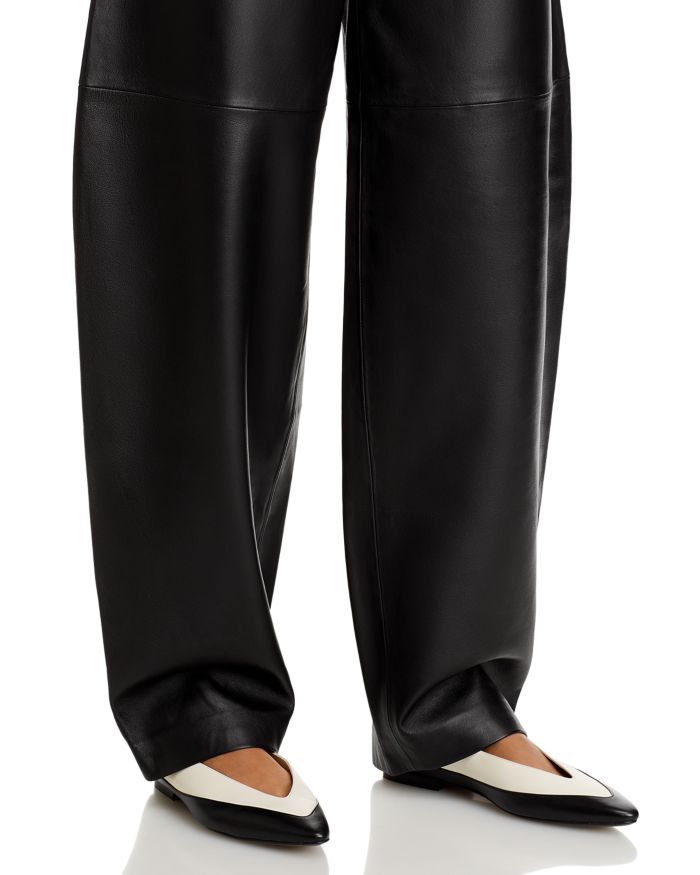 High Waist Leather Balloon Pants