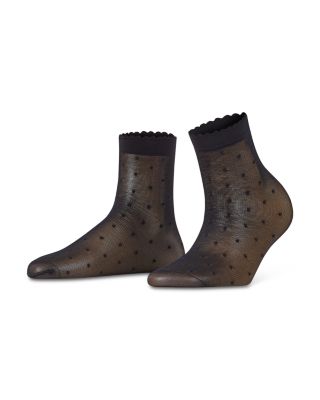 Sheer Dot Ankle Socks