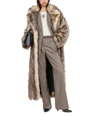 The Kooples - Faux Fur Long Coat