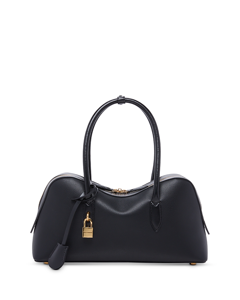 Stella Mccartney Embossed Grainy Tote In Black