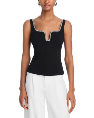 AQUA - Crystal Trim Top - Exclusive