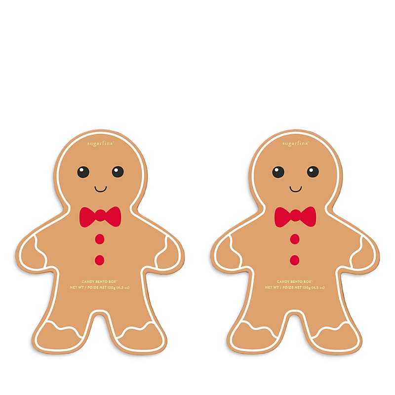 Sugarfina Gingerbread Man Bento Box, Set of 2