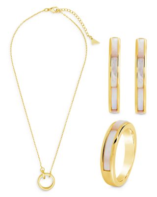 Sterling Forever Mishel 3 Piece Mother-of-Pearl Set