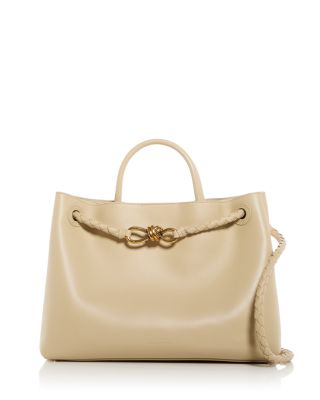 Medium Andiamo Leather Top Handle Bag