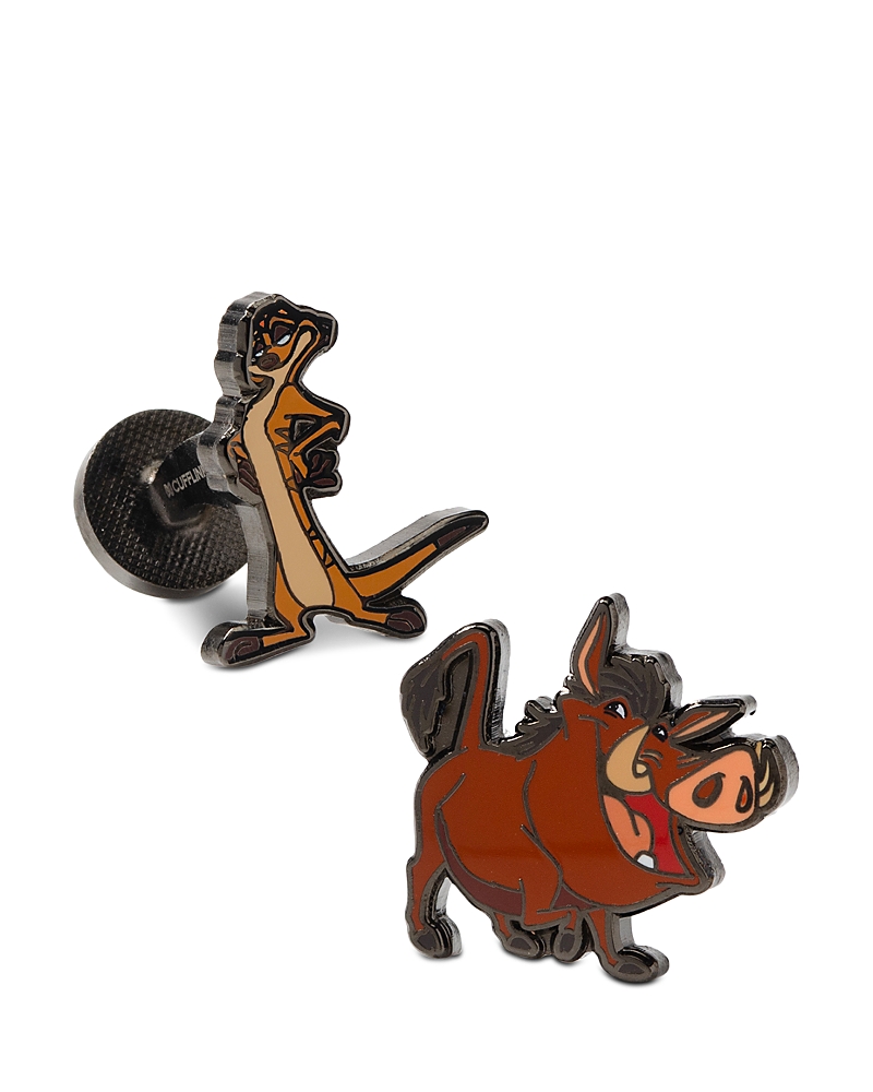 Cufflinks, Inc Timon & Pumbaa Hakuna Matata Cufflinks In Brown