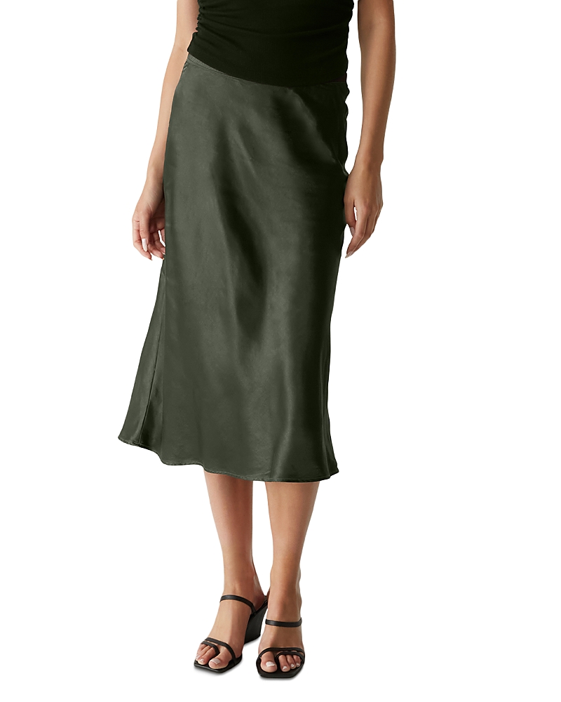 Michael Stars Leila Bias Cut Satin Skirt