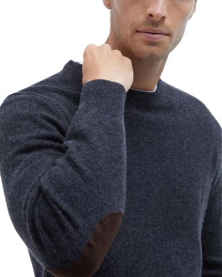 Elbow Patch Crewneck Sweater 