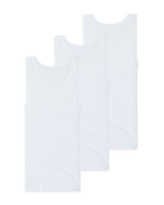 Boys' Cotton Stretch Ribbed Tanks, Pack of 3 - Big Kid