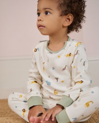 Unisex Safari Print Pajama Set - Baby