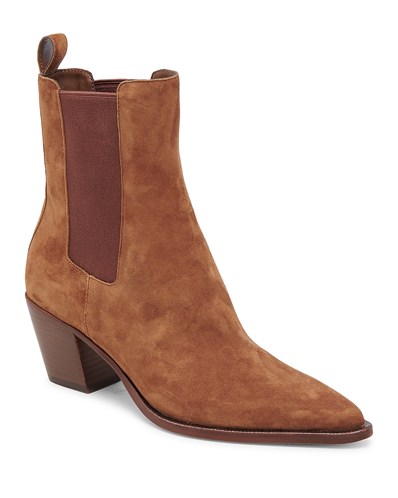 Dolce Vita Shadie Waterproof Pointed Toe Chelsea Boot In Brown