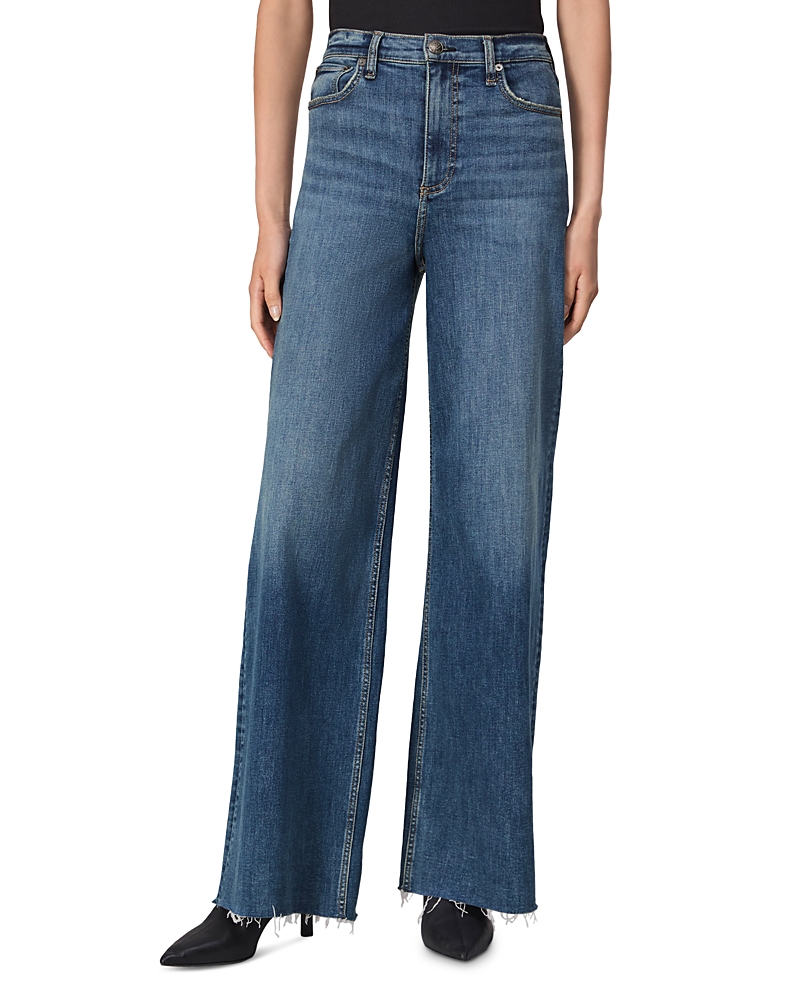 Rag & Bone Womens Flexi Sofie Ankle Wide-leg Denim Jeans Ness In Willow