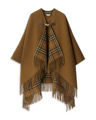 【BURBERRY】Check Wool Cashmere Cape AC7D2074-DB75-42F4-BC41-