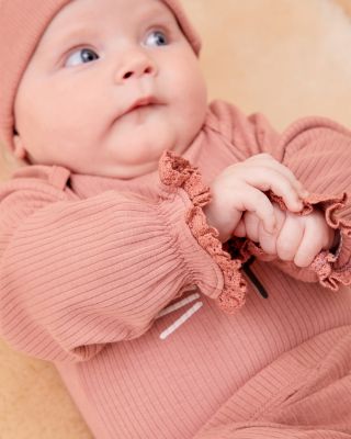 Girls' Little Kitty Bodysuit, Footed Leggings & Hat Set - Baby