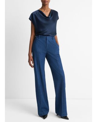 Cowl Neck Silk Blouse