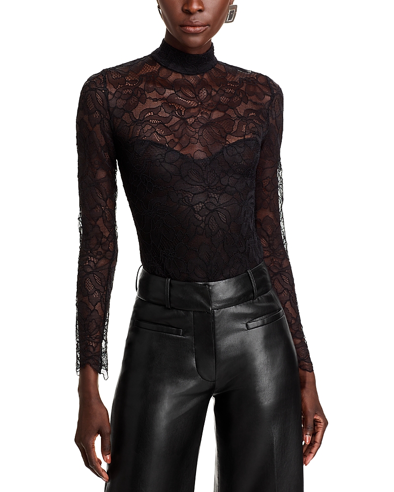 Generation Love Marielle Lace Top In Black