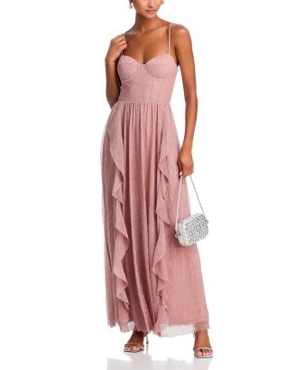 Adara Corset Maxi Dress - Aqua