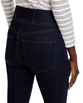 Carson Corset Waist Kick Flare Jeans in Indigo Rinse