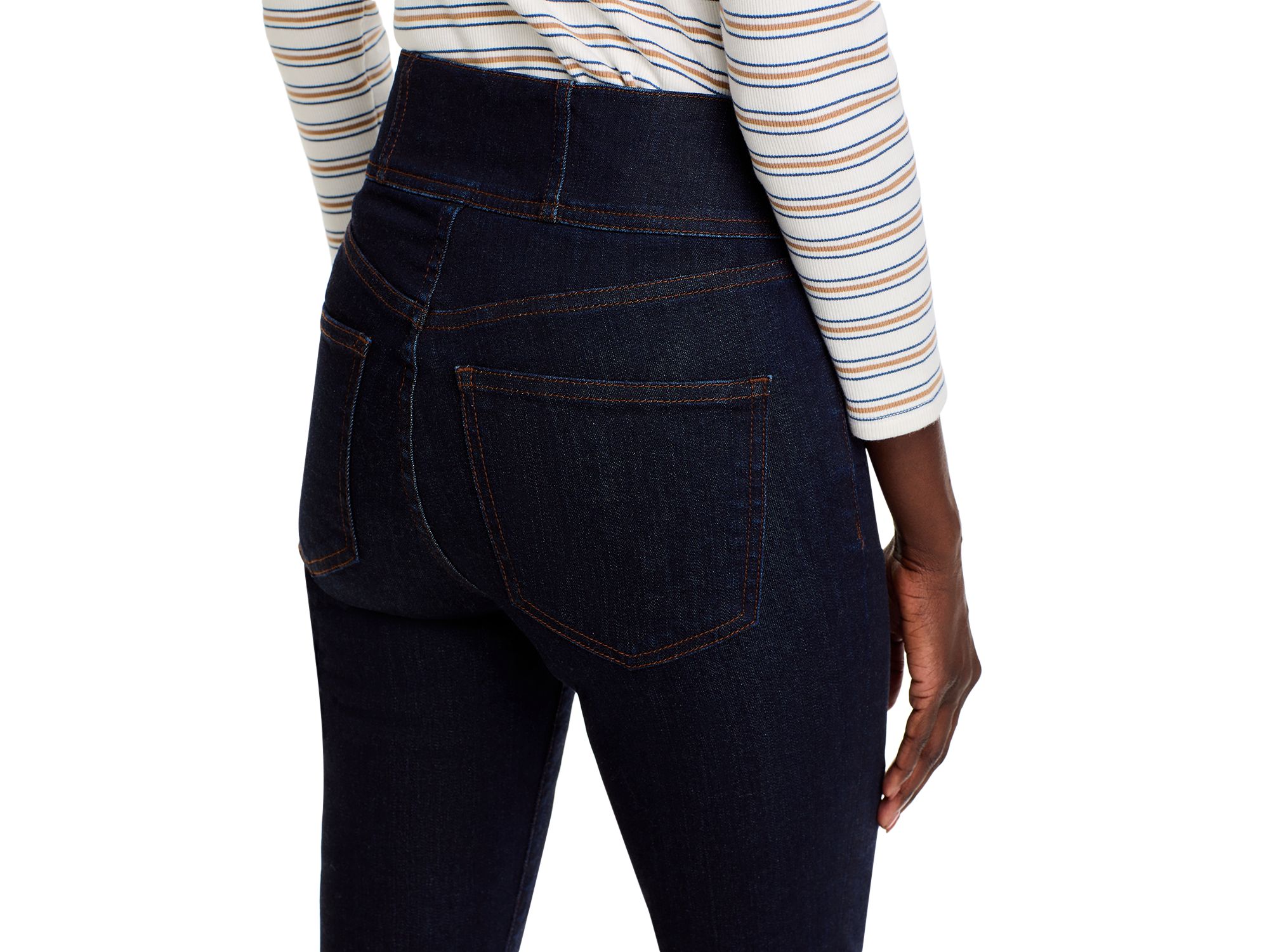 Carson Corset Waist Kick Flare Jeans in — Image 5