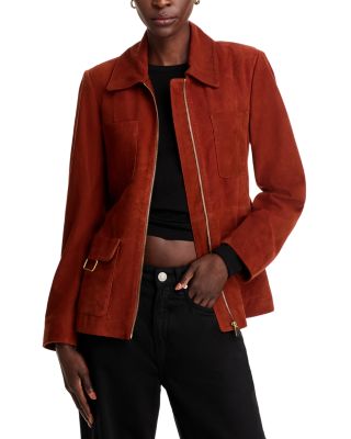 Bagatelle Faux Suede Drape Jacket in Amber/Spice/ Rust Size M selling Open front