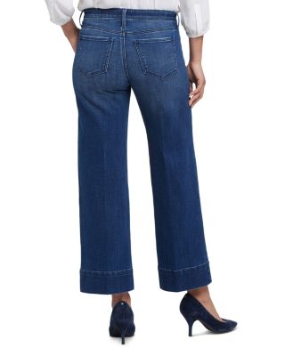 Teresa Wide Leg Ankle Jeans in Moonlight