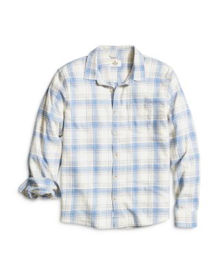 Cotton Stretch Plaid Regular Fit Button Down Selvage Shirt