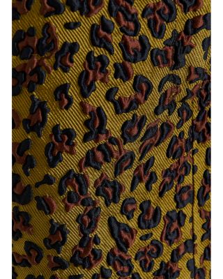 Leopard Jacquard Mini Skirt