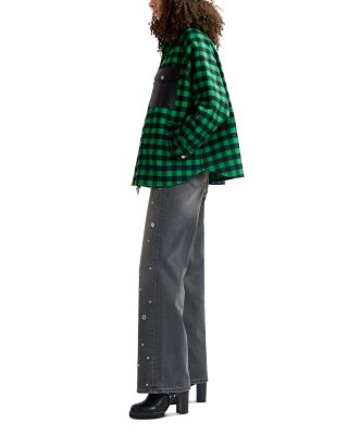 High Rise Wide Leg Jeans in Earl Grey