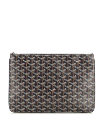 Pre-Owned Goyard - MM Senat Zip Pouch Coated Canvas