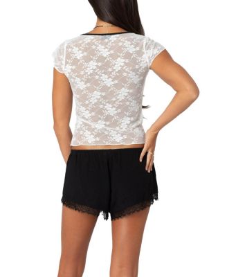 Avi Sheer Lace Top