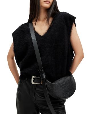 Half Moon Leather Crossbody