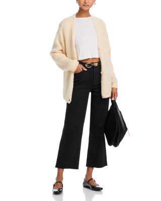 Alexa High Rise Cropped Jeans in Black