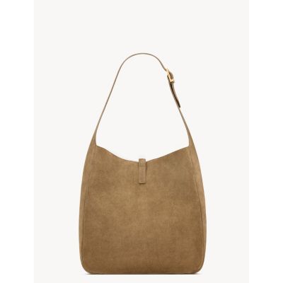  Le 5 A 7 Supple Large Shoulder Hobo Bag In Suede