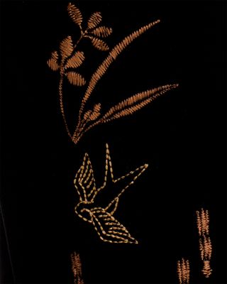 Stretch Velvet Slim Bootcut Pants