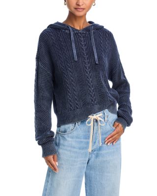 ATM Anthony Thomas Melillo - Hooded Cable Knit Sweater