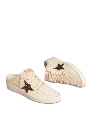 Women's Ballstar Sabot Almond Toe Glitter Star Slide Sneakers